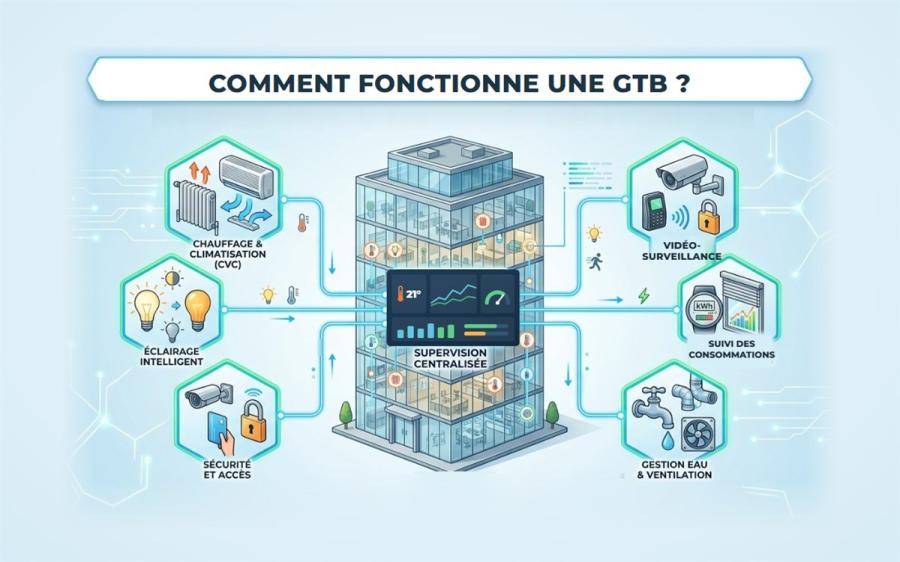 GTB : définition, fonctionnement et usages en tertiaire